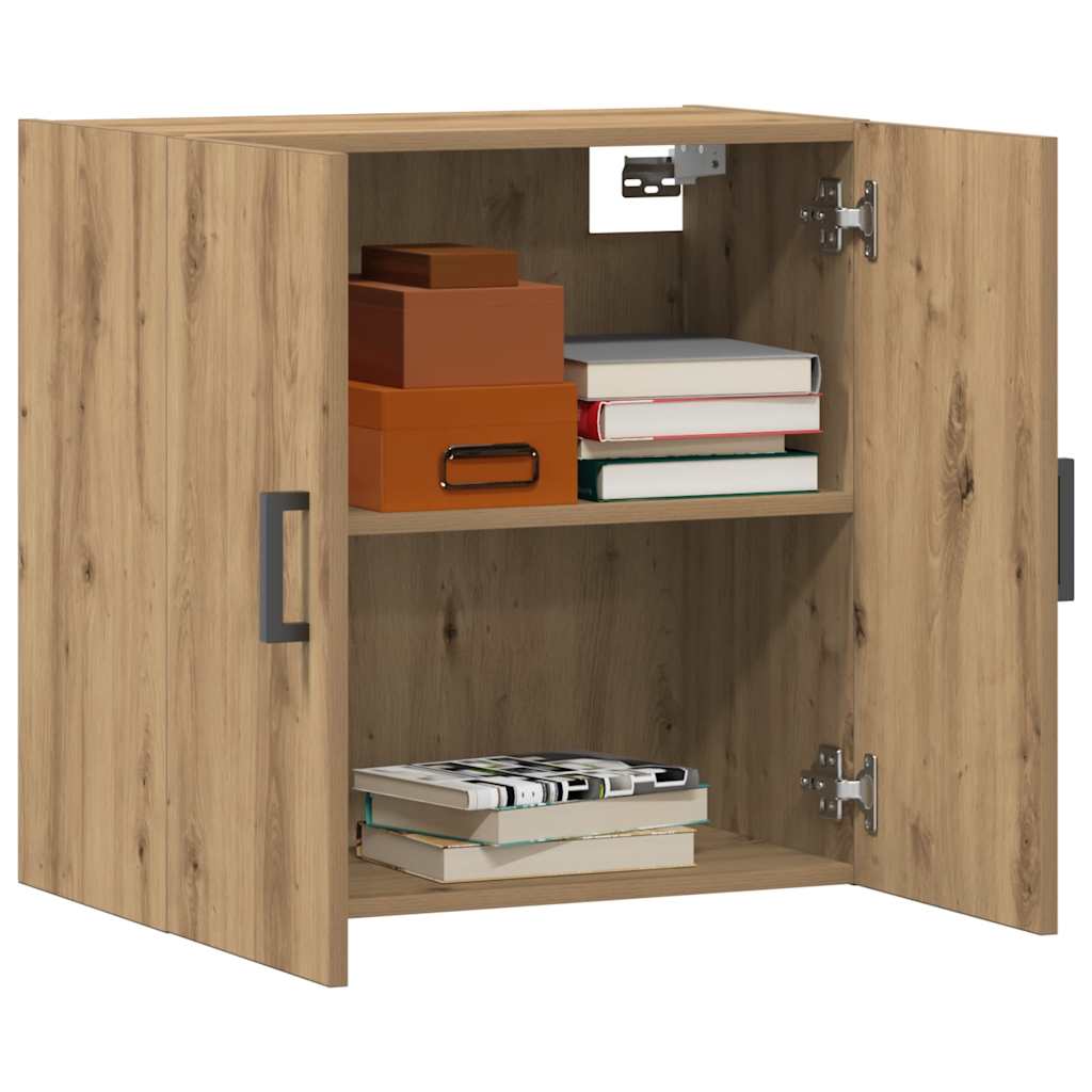 Armadietto a Muro Rovere Artigianale 60x31x60 cm in Truciolato | homemem39