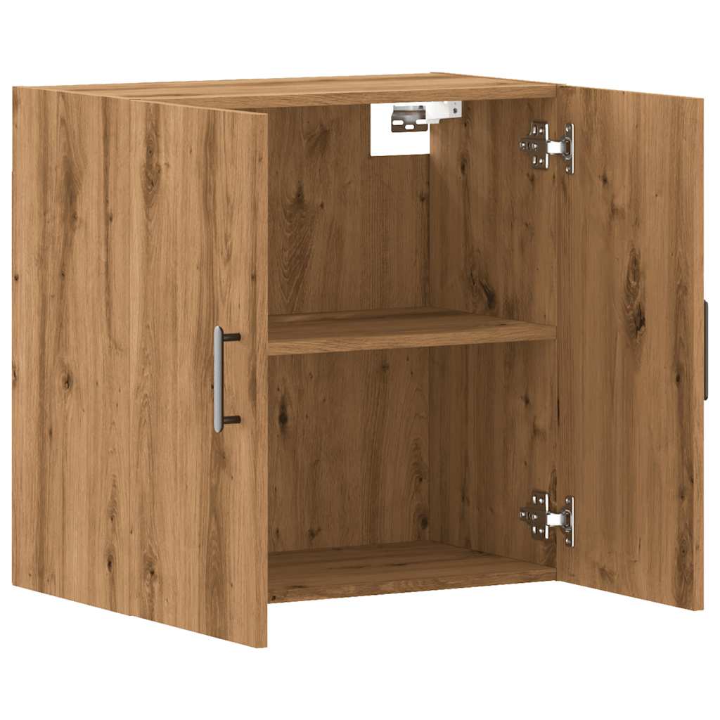 Armadietto a Muro Rovere Artigianale 60x31x60 cm in Truciolato | homemem39