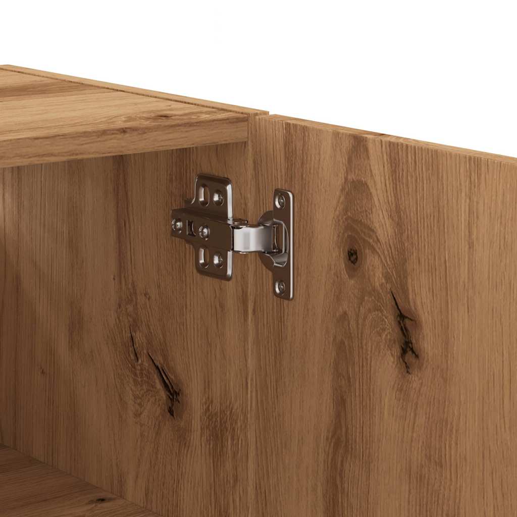 Armadietto a Muro Rovere Artigianale 60x31x60 cm in Truciolato | homemem39
