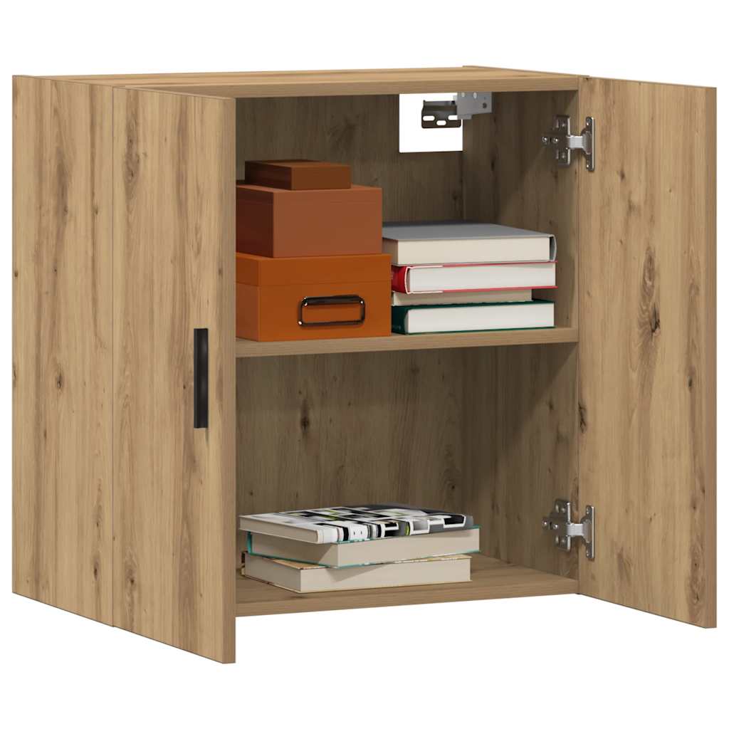 Armadietto a Muro Rovere Artigianale 60x31x60 cm in Truciolato | homemem39