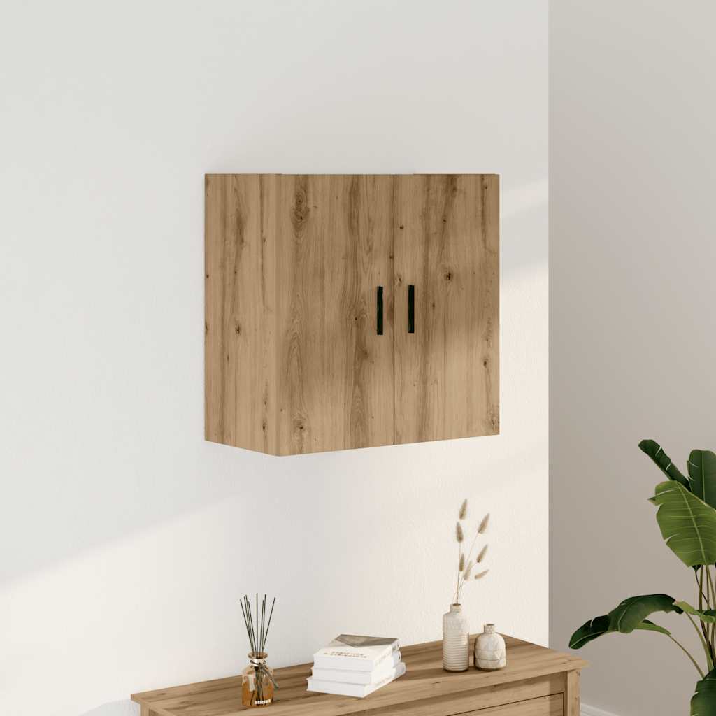 Armadietto a Muro Rovere Artigianale 60x31x60 cm in Truciolato | homemem39