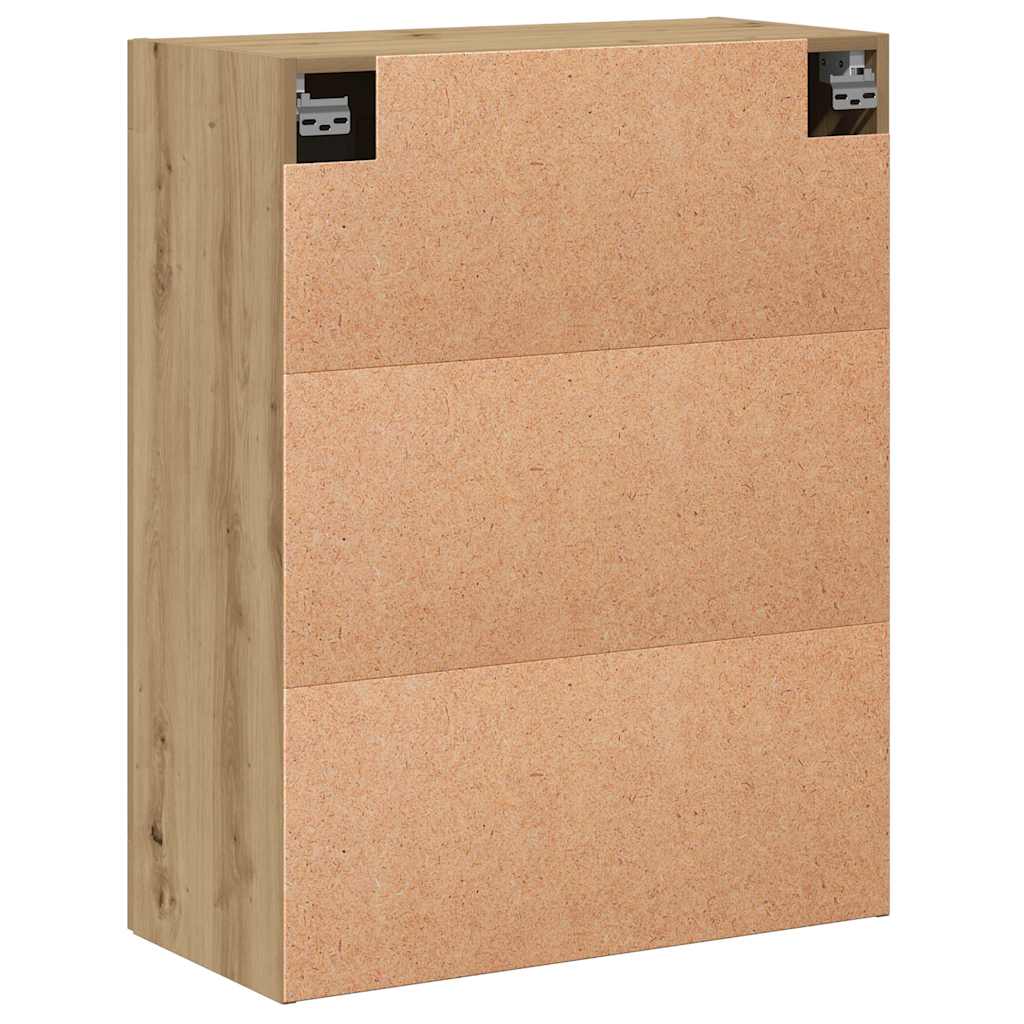 Mobile a Parete Rovere Artigianale 69,5x34x90 cm in Truciolato | homemem39