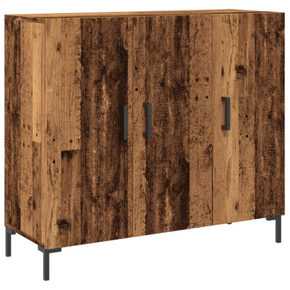 Credenza Legno Antico 90x34x80 cm in Legno Multistrato - homemem39