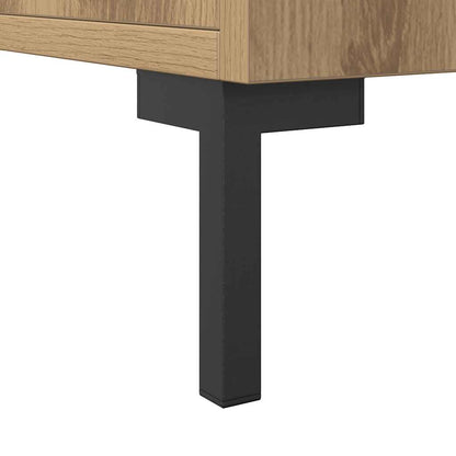 Credenza Rovere Artigianale 90x34x80 cm in Legno Multistrato - homemem39