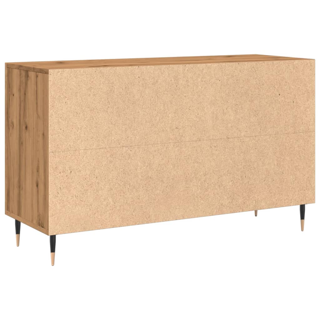 Credenza Rovere Artigianale 100x36x60 cm in Legno Multistrato - homemem39