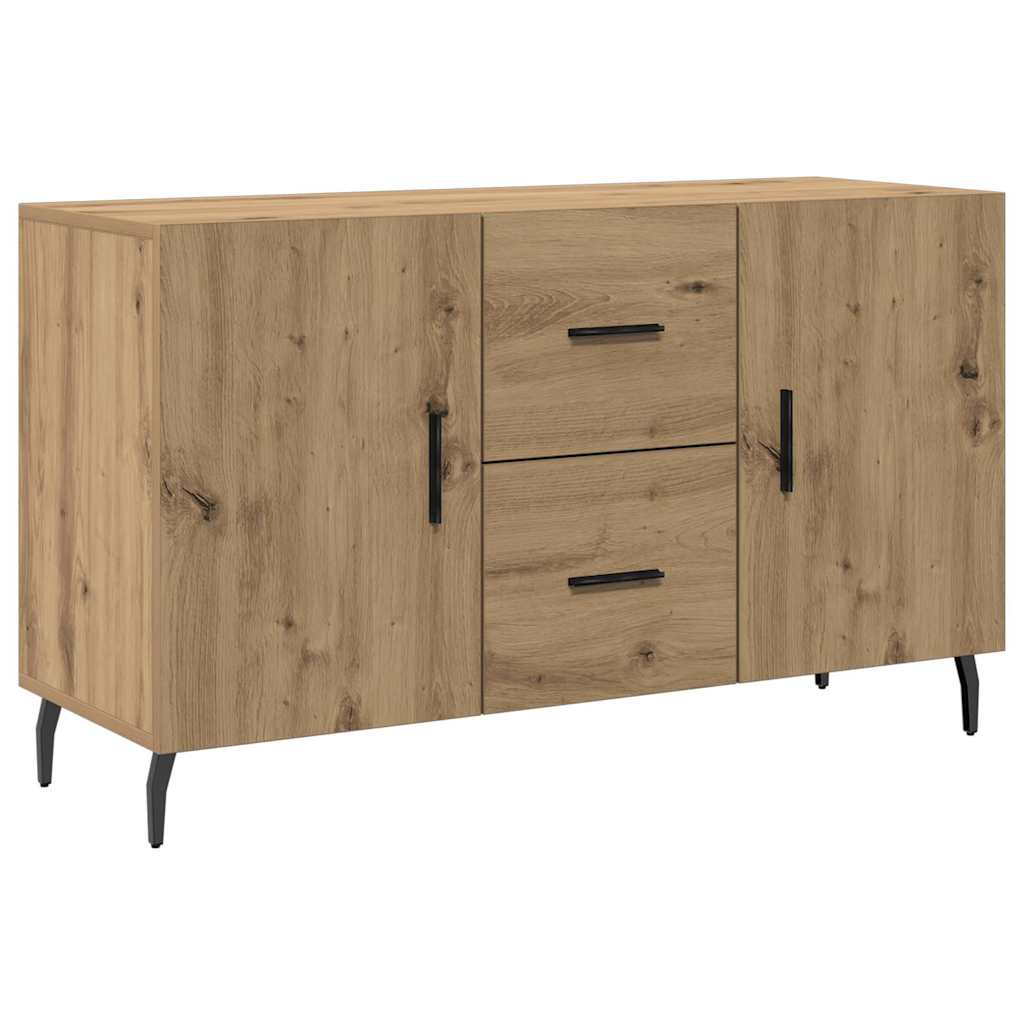 Credenza Rovere Artigianale 100x36x60 cm in Legno Multistrato