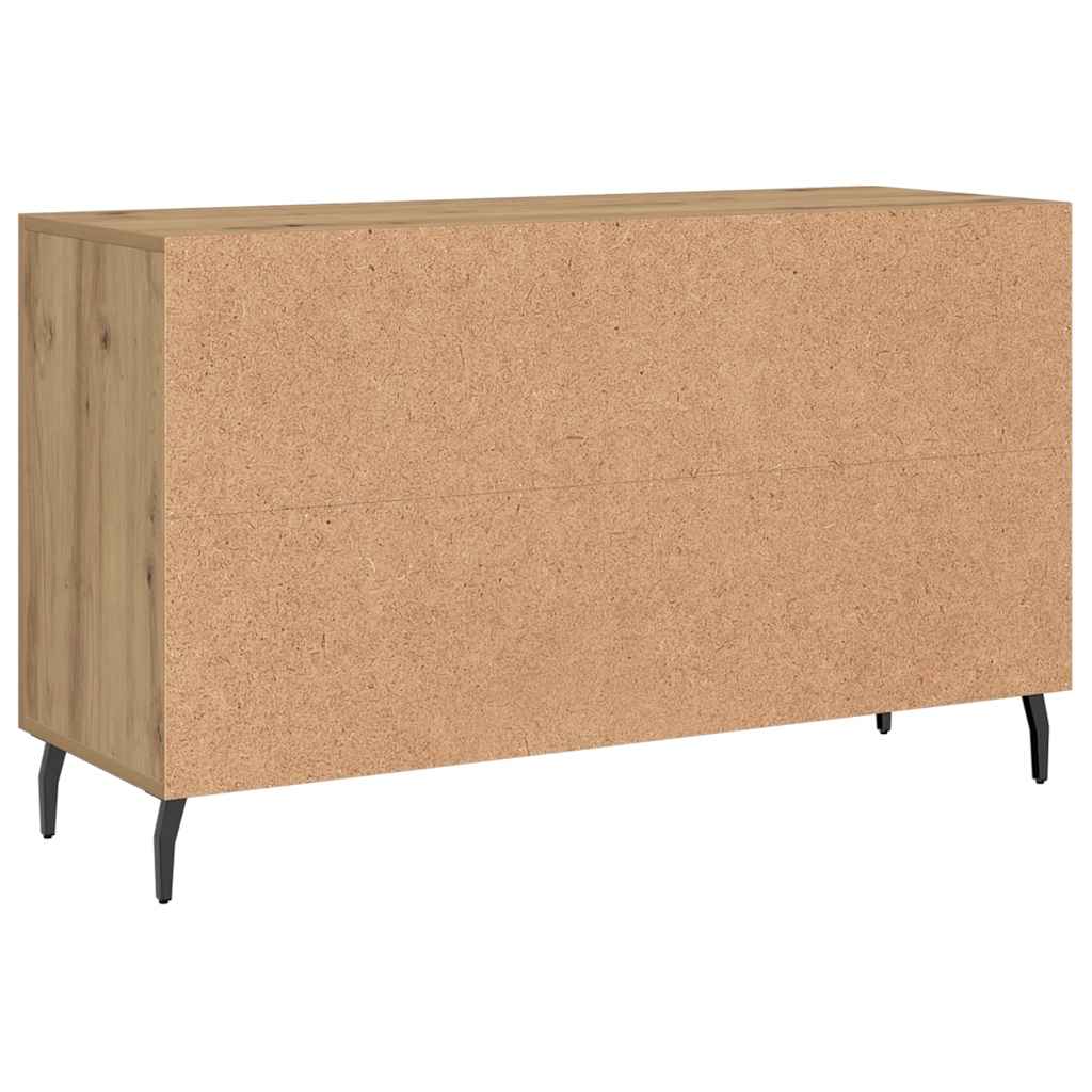 Credenza Rovere Artigianale 100x36x60 cm in Legno Multistrato