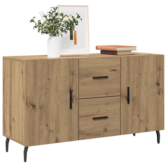 Credenza Rovere Artigianale 100x36x60 cm in Legno Multistrato