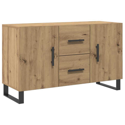 Credenza Rovere Artigianale 100x36x60 cm in Legno Multistrato - homemem39