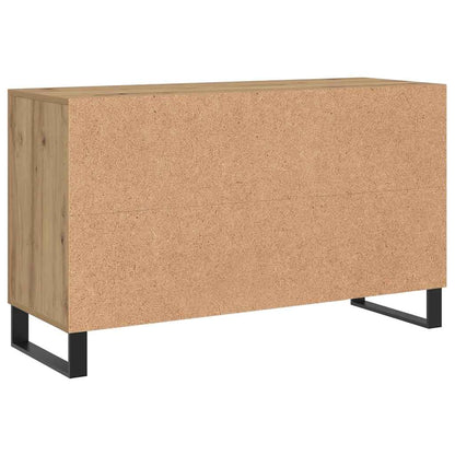 Credenza Rovere Artigianale 100x36x60 cm in Legno Multistrato - homemem39