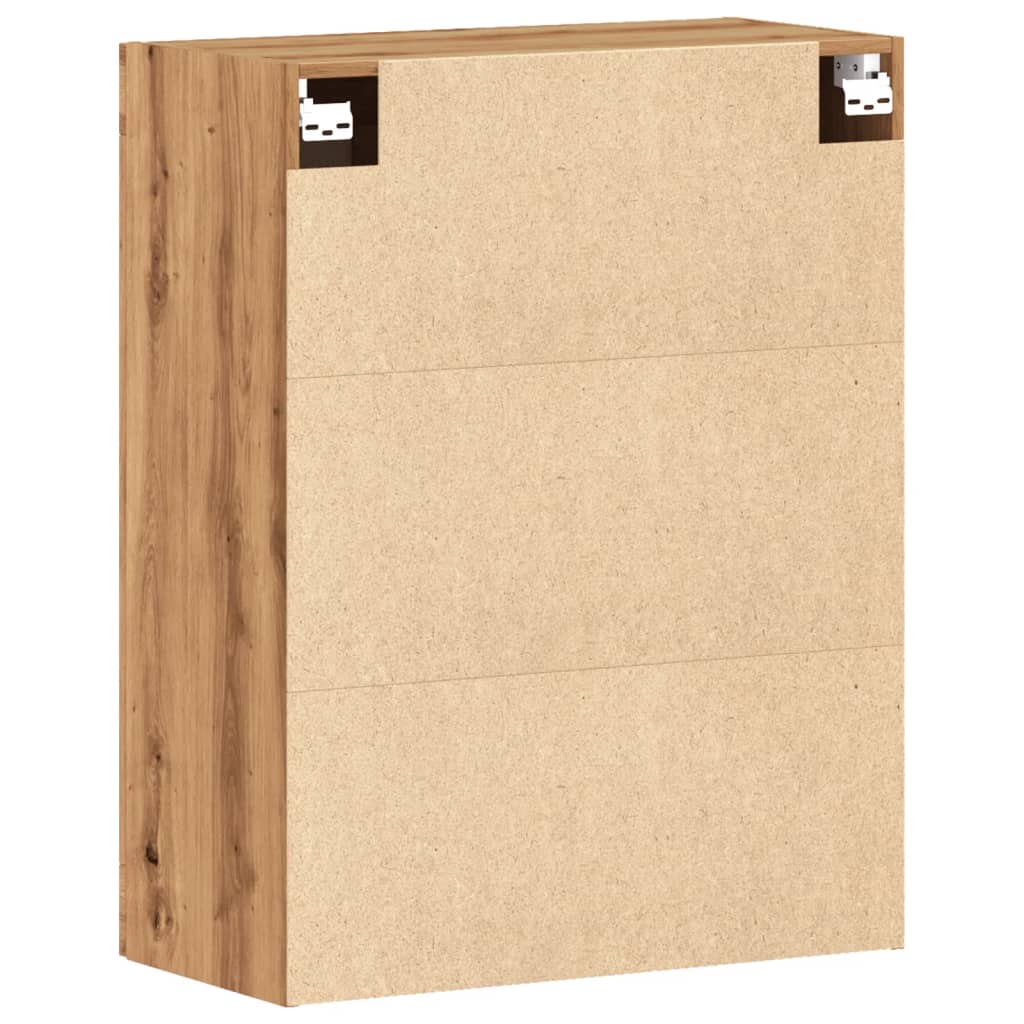 Mobile a Parete Rovere Artigianale 69,5x34x90 cm - homemem39