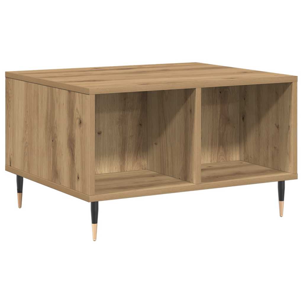 Tavolino da Salotto Rovere Artigianale 60x50x36,5cm Multistrato | homemem39