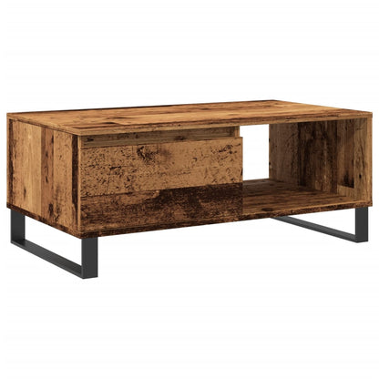 Tavolino da Salotto Legno Antico 90x50x36,5 cm in Truciolato