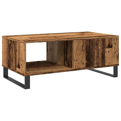 Tavolino da Salotto Legno Antico 90x50x36,5 cm in Truciolato