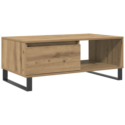 Tavolino da Salotto Rovere Artigianale 90x50x36,5 cm Truciolato