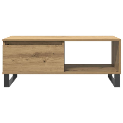 Tavolino da Salotto Rovere Artigianale 90x50x36,5 cm Truciolato