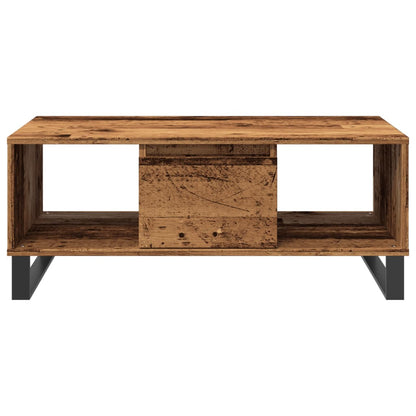 Tavolino da Salotto Legno Antico 90x50x36,5 cm in Truciolato