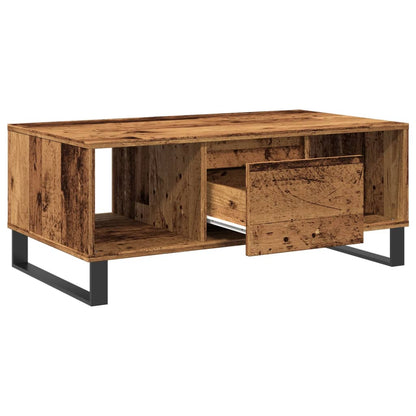 Tavolino da Salotto Legno Antico 90x50x36,5 cm in Truciolato | homemem39