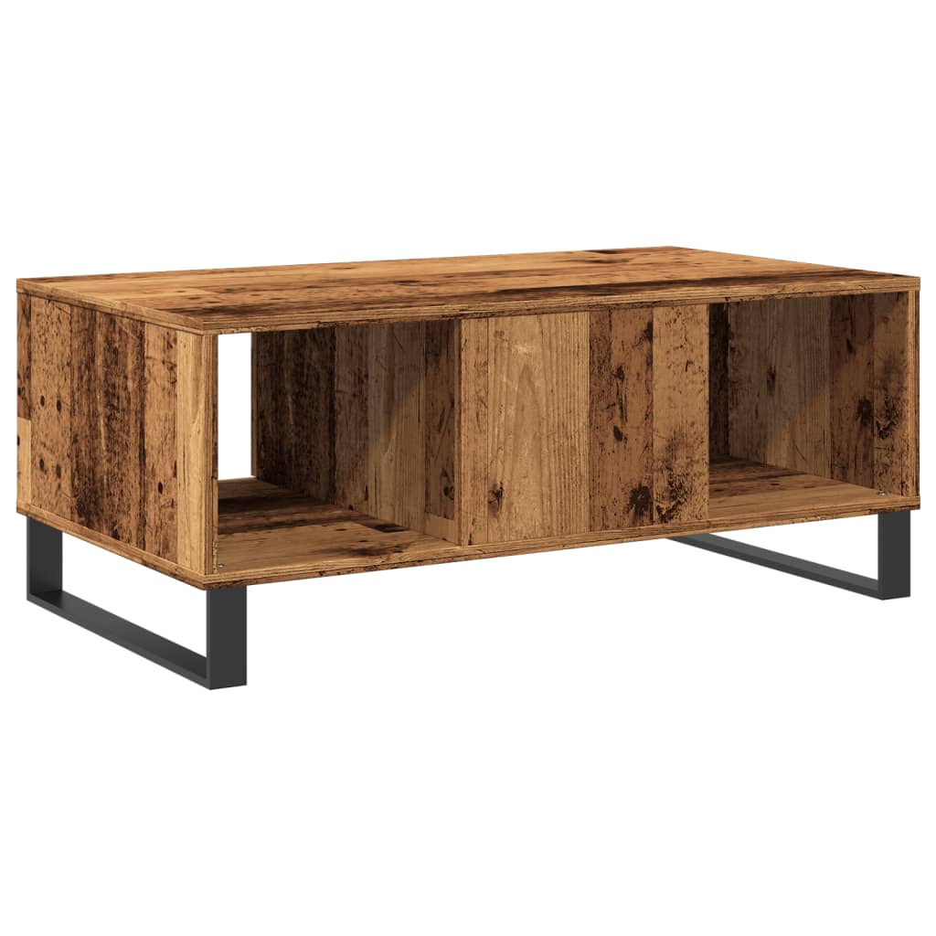 Tavolino da Salotto Legno Antico 90x50x36,5 cm in Truciolato