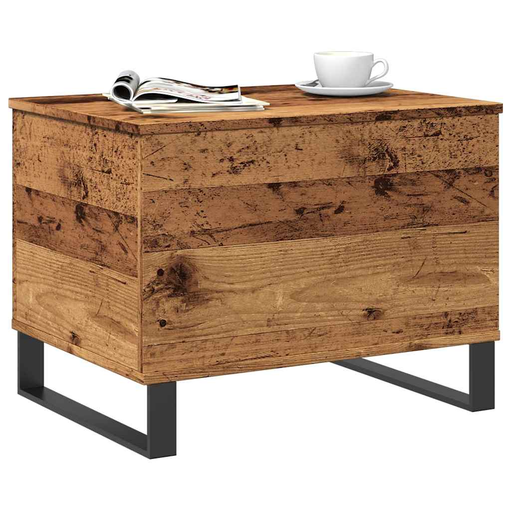 Tavolino da Salotto Legno Antico 60x44,5x45cm Legno Multistrato | homemem39