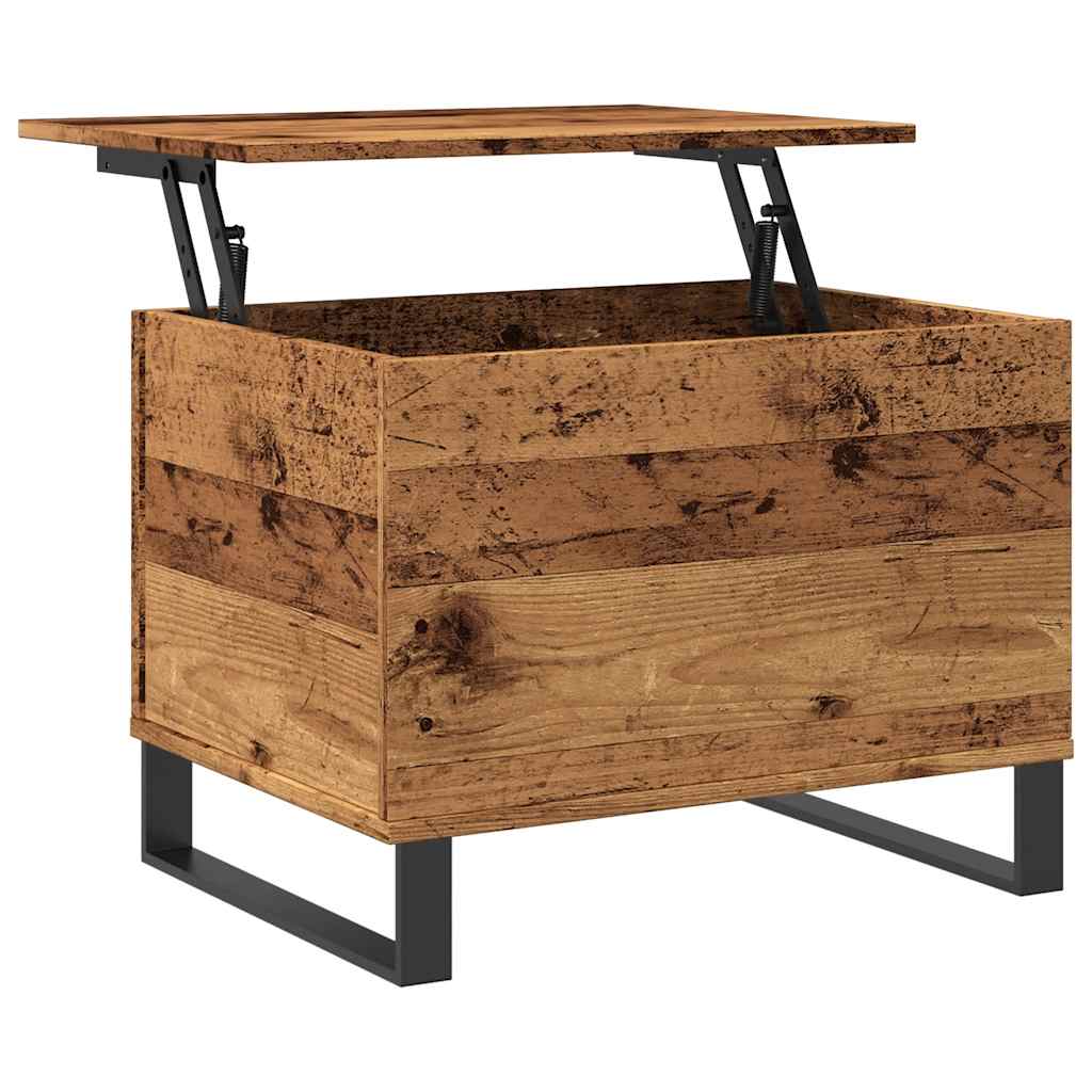 Tavolino da Salotto Legno Antico 60x44,5x45cm Legno Multistrato | homemem39