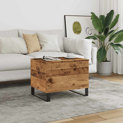 Tavolino da Salotto Legno Antico 60x44,5x45cm Legno Multistrato | homemem39