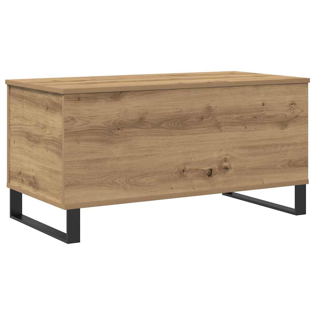 Tavolino Salotto Rovere Artigianale 90x44,5x45 cm in Truciolato