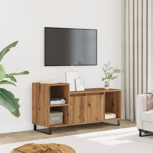 Mobile TV Rovere Artigianale 100x35x55 cm in Legno Multistrato - homemem39
