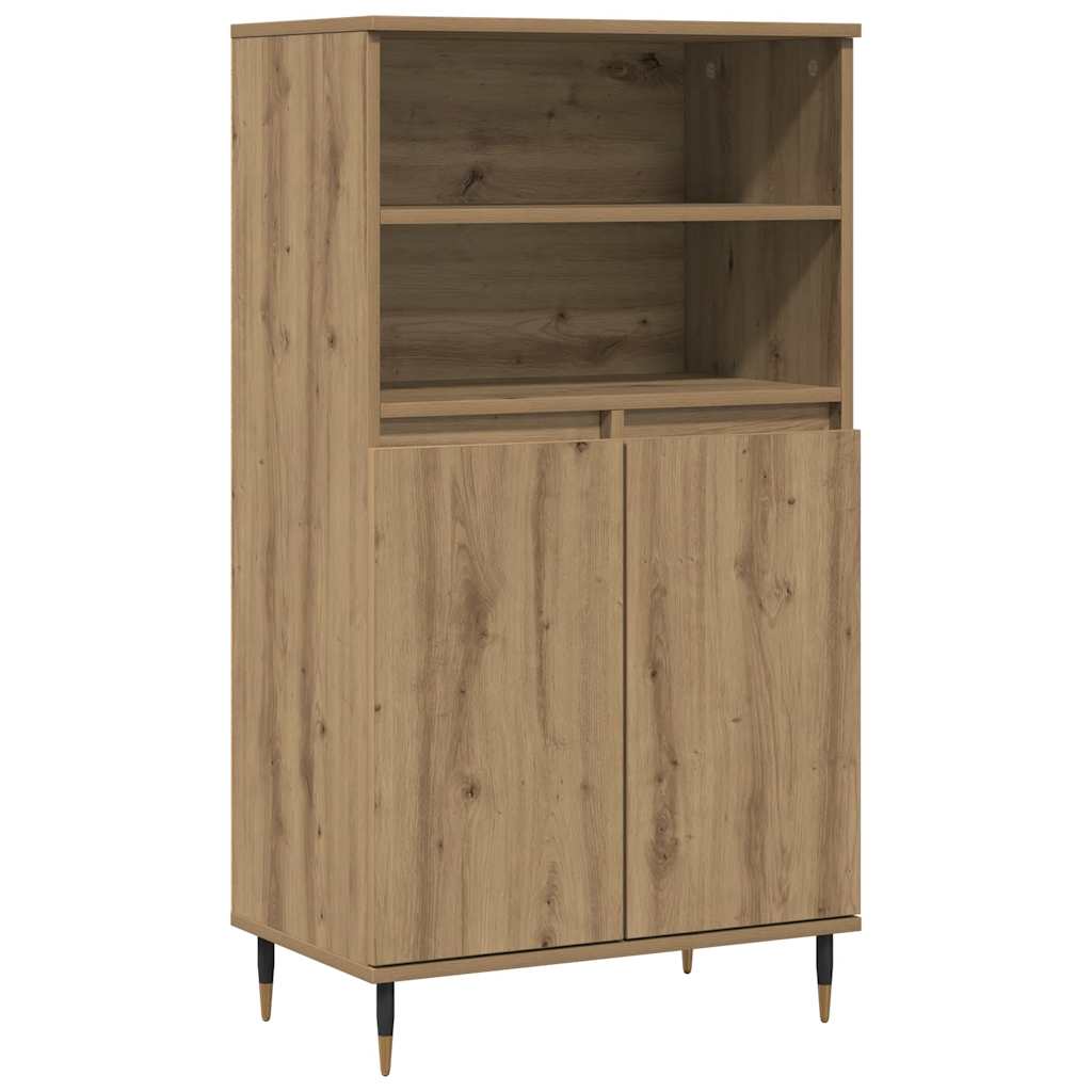 Credenza Rovere Artigianale 60x36x110 cm in Legno Multistrato - homemem39