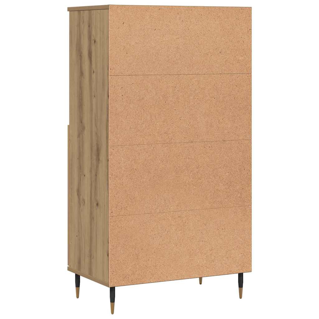 Credenza Rovere Artigianale 60x36x110 cm in Legno Multistrato - homemem39