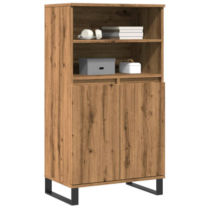 Credenza Rovere Artigianale 60x36x110 cm in Legno Multistrato - homemem39