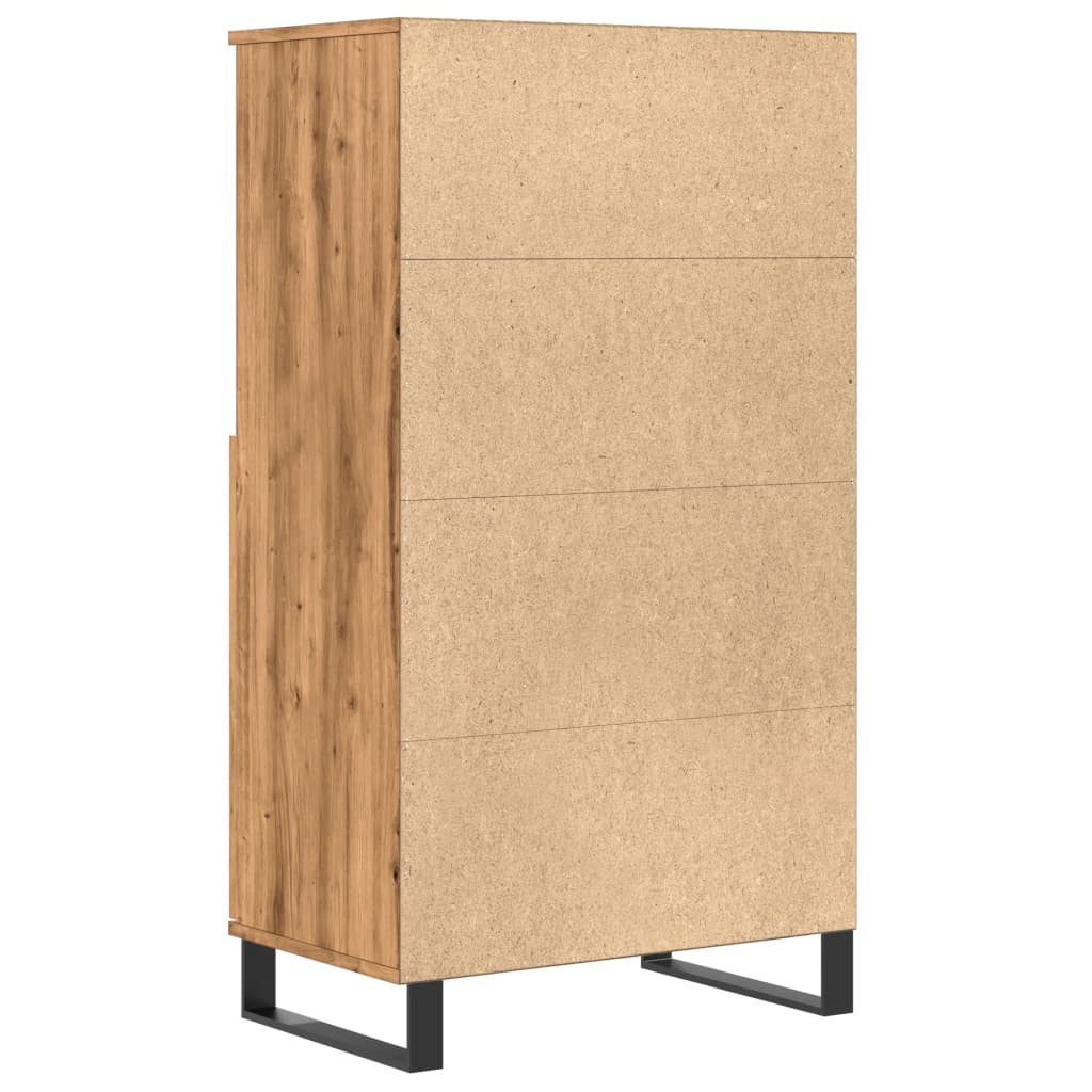 Credenza Rovere Artigianale 60x36x110 cm in Legno Multistrato - homemem39