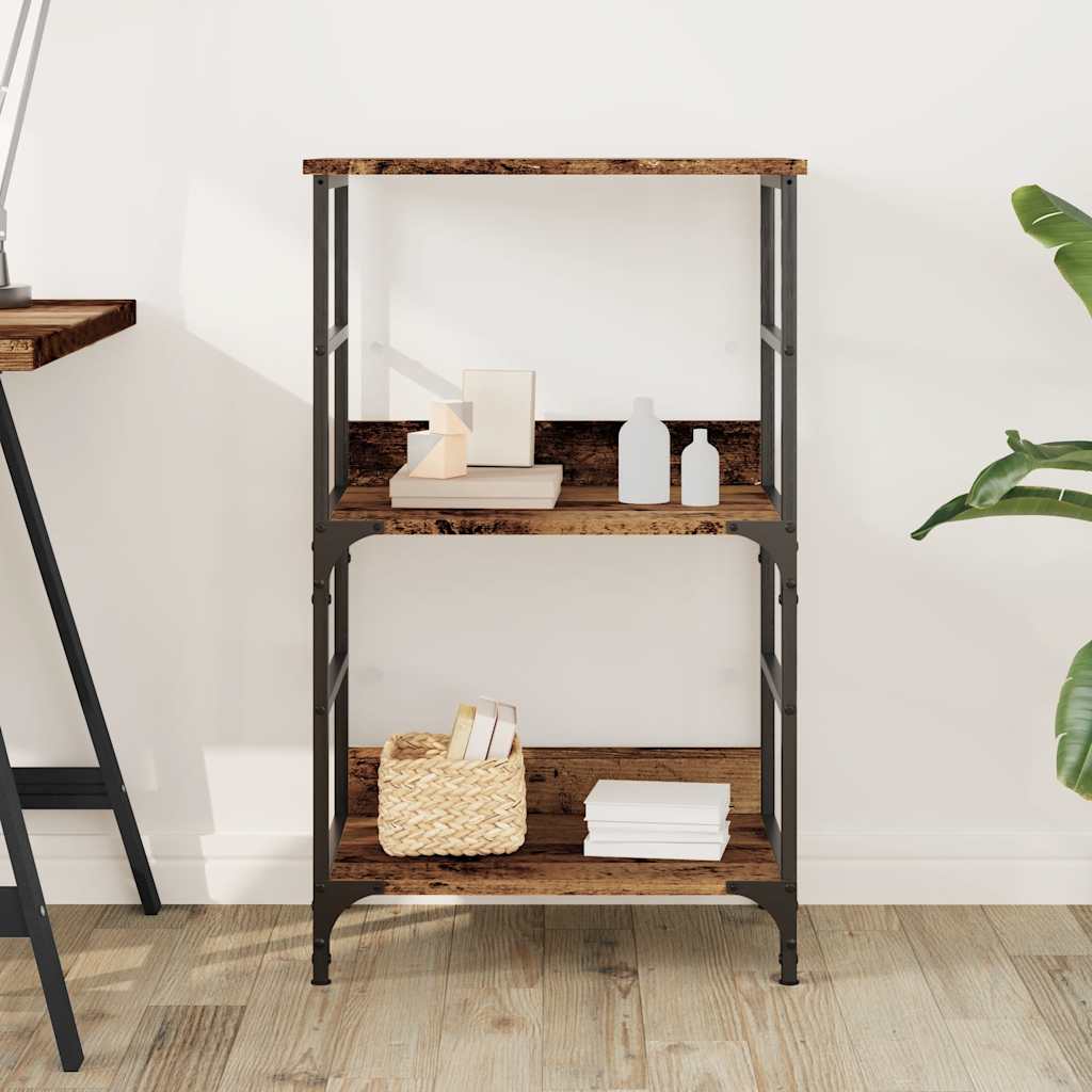 Libreria Legno Antico 50x33x82 cm in Legno Multistrato