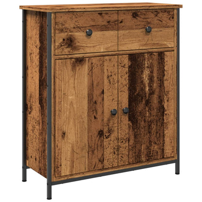 Credenza Legno Antico 70x30x80 cm in Legno Multistrato - homemem39