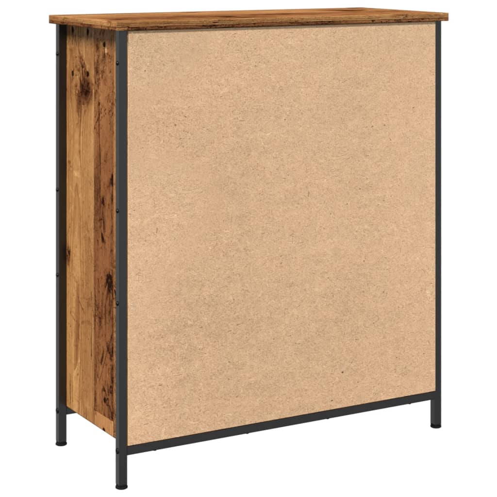 Credenza Legno Antico 70x30x80 cm in Legno Multistrato - homemem39