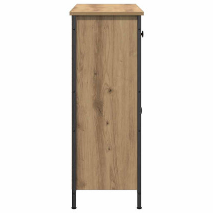 Credenza Rovere Artigianale 70x30x80 cm in Legno Multistrato - homemem39