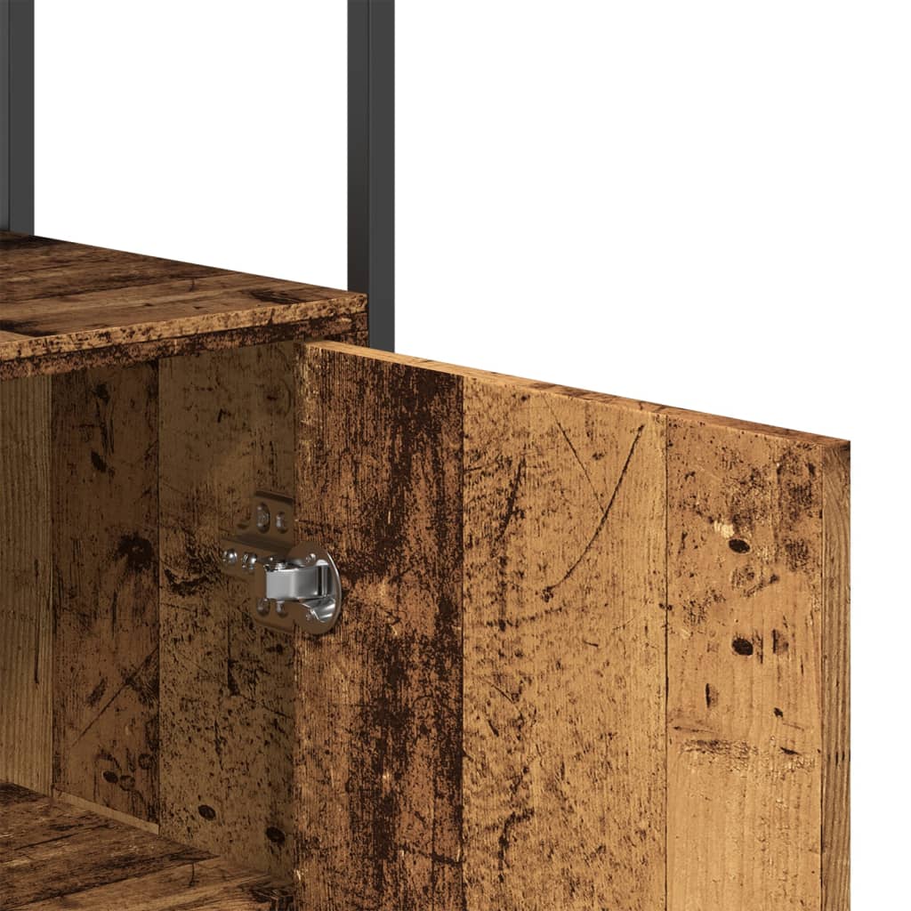 Credenza Legno Antico 70x30x80 cm in Legno Multistrato - homemem39