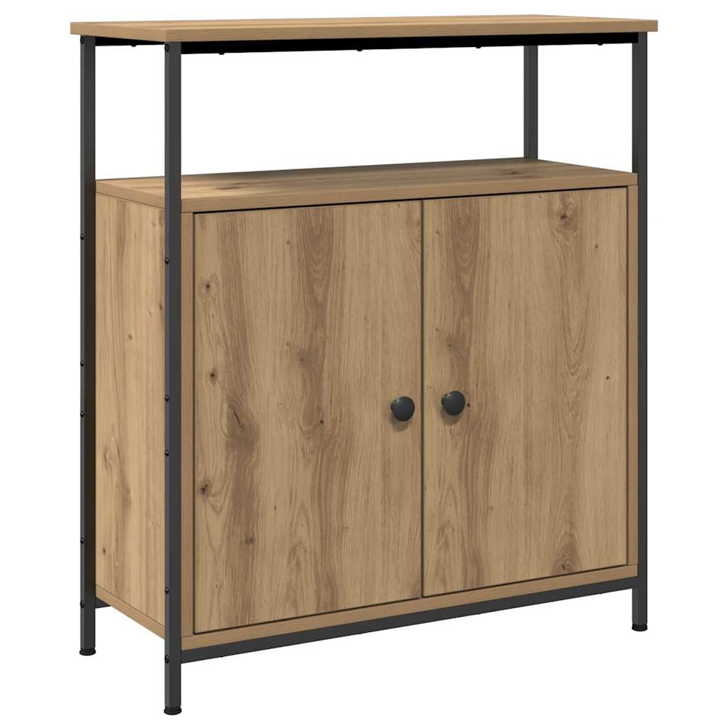 Credenza Rovere Artigianale 70x30x80 cm in Legno Multistrato - homemem39