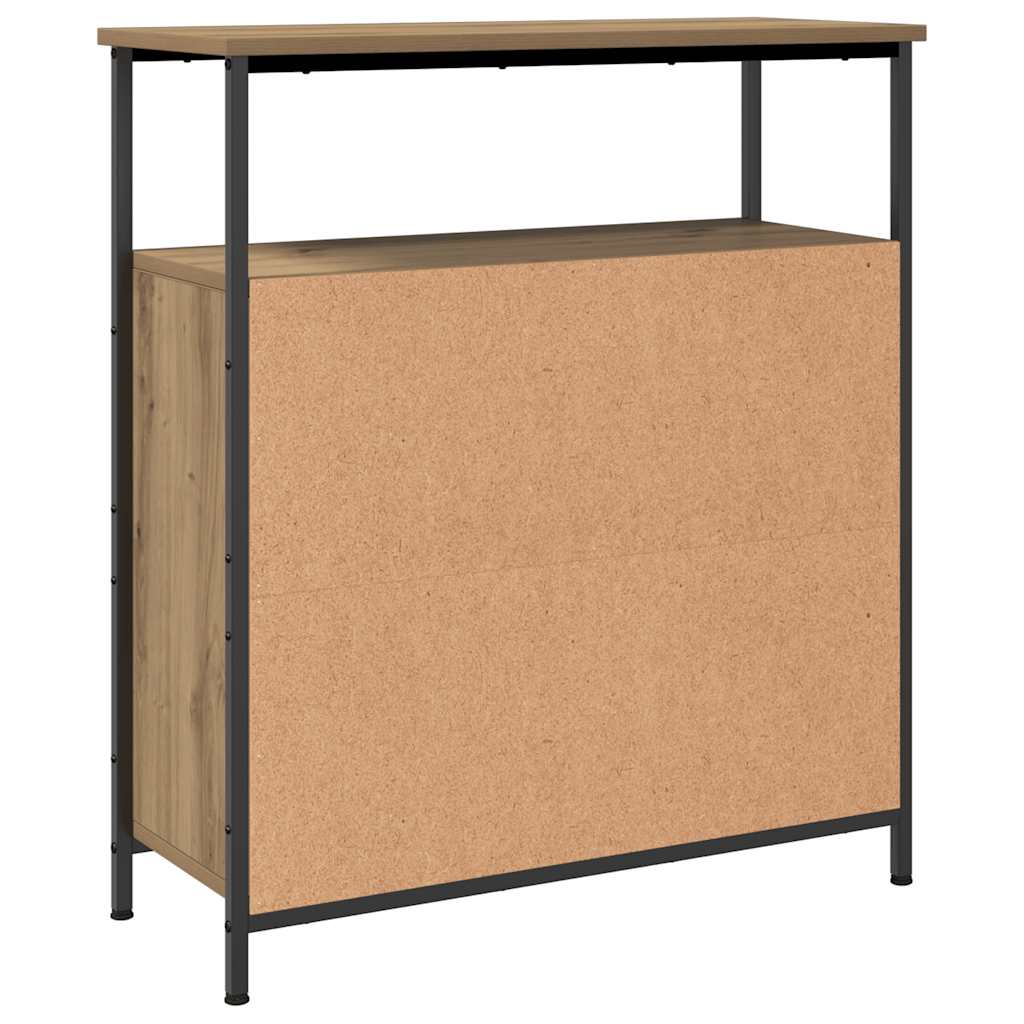 Credenza Rovere Artigianale 70x30x80 cm in Legno Multistrato - homemem39