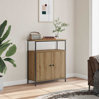 Credenza Rovere Artigianale 70x30x80 cm in Legno Multistrato - homemem39