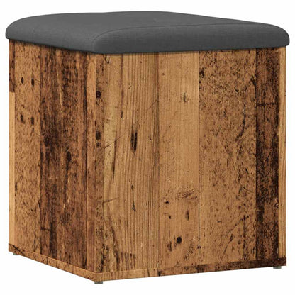 Panca Portaoggetti Legno Antico 42x42x45 cm Legno Multistrato | homemem39