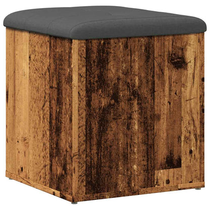 Panca Portaoggetti Legno Antico 42x42x45 cm Legno Multistrato | homemem39
