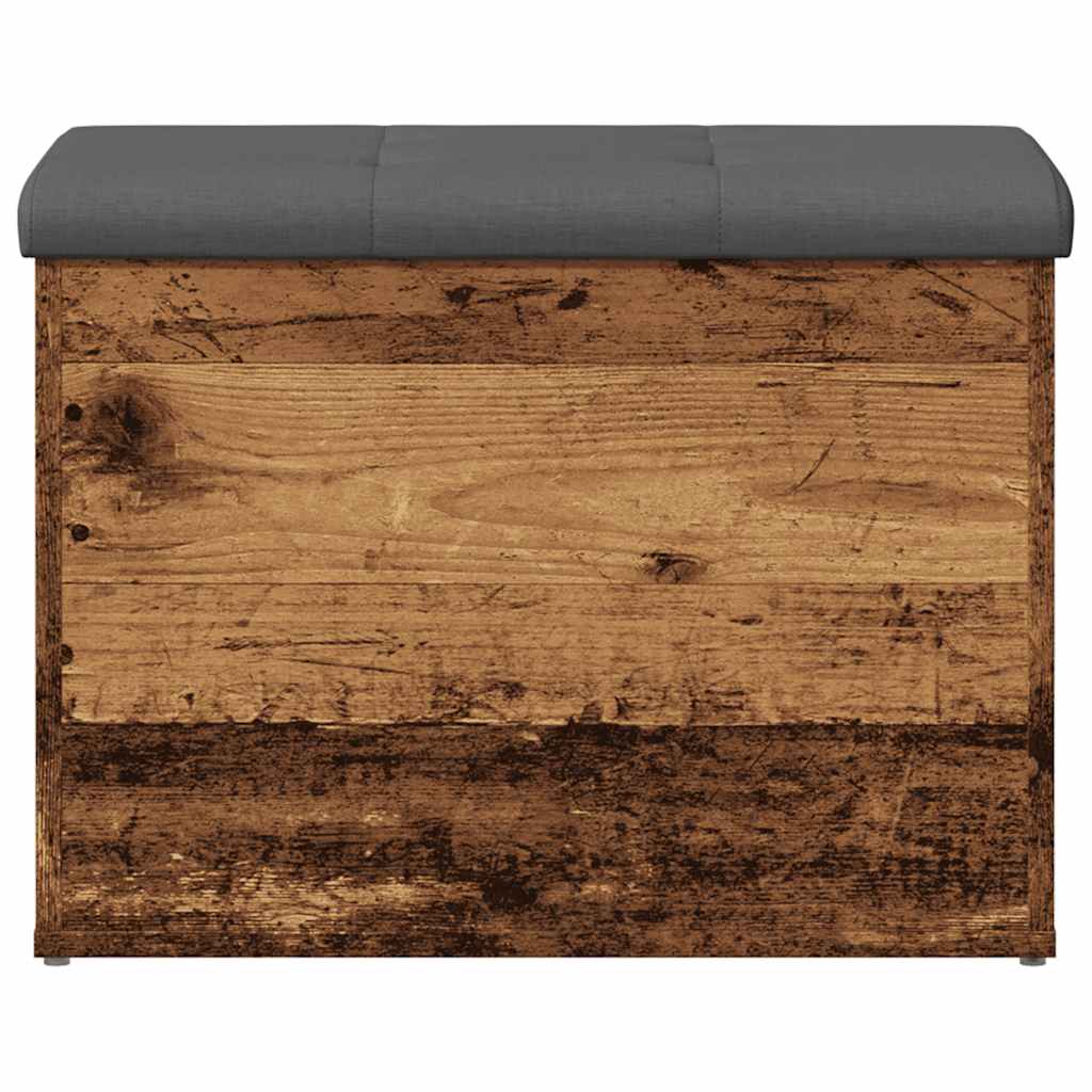 Panca Portaoggetti Legno Antico 62x42x45 cm Legno Multistrato | homemem39
