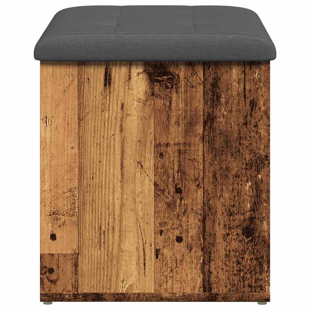Panca Portaoggetti Legno Antico 62x42x45 cm Legno Multistrato | homemem39