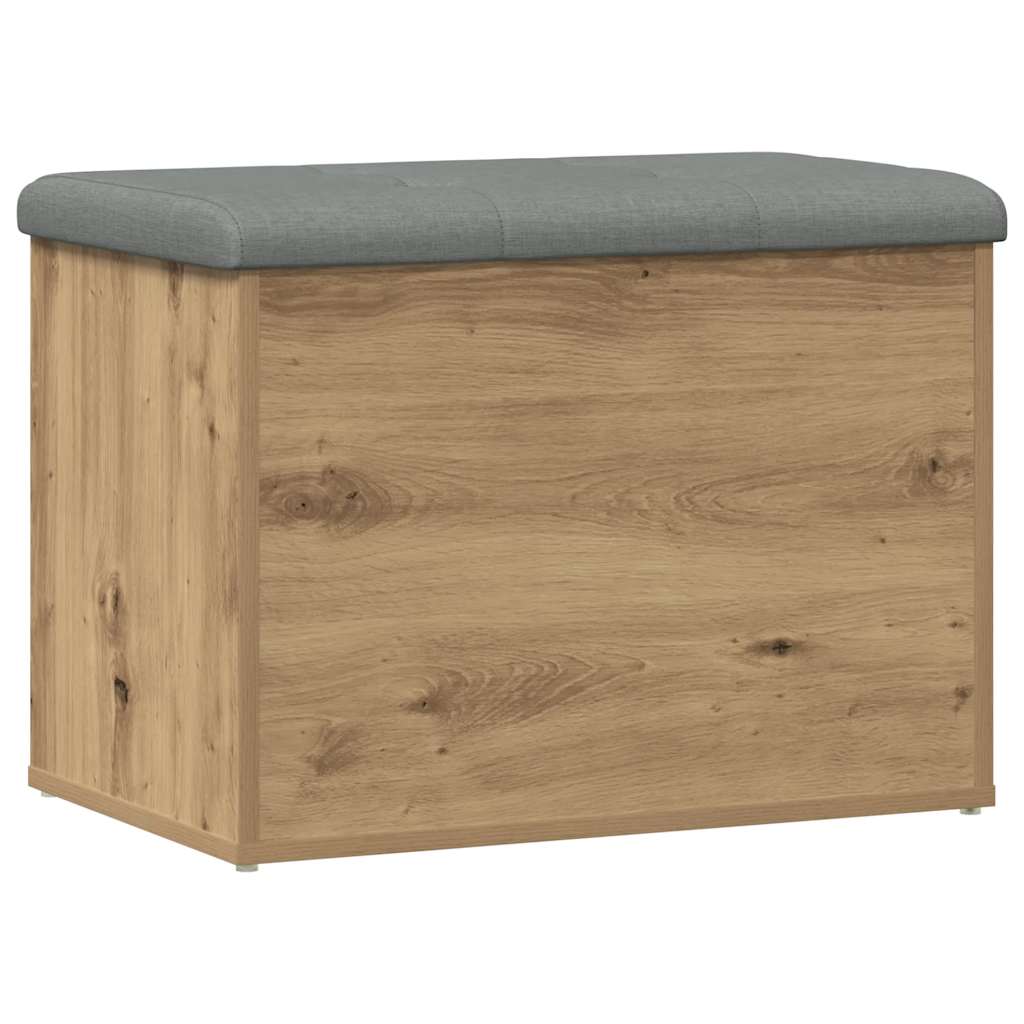 Panca Portaoggetti Rovere Artigianale 62x42x45 cm in Truciolato