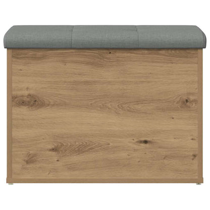 Panca Portaoggetti Rovere Artigianale 62x42x45 cm in Truciolato