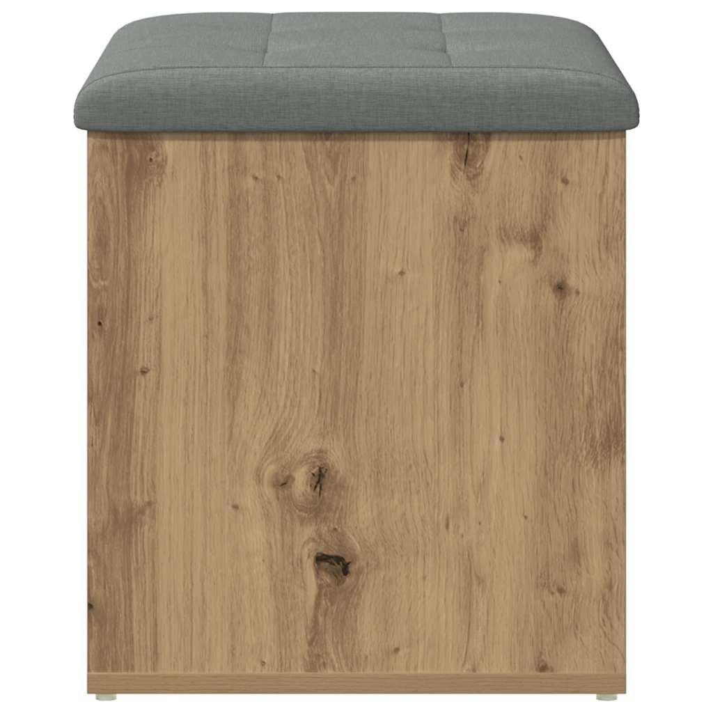 Panca Portaoggetti Rovere Artigianale 62x42x45 cm in Truciolato | homemem39