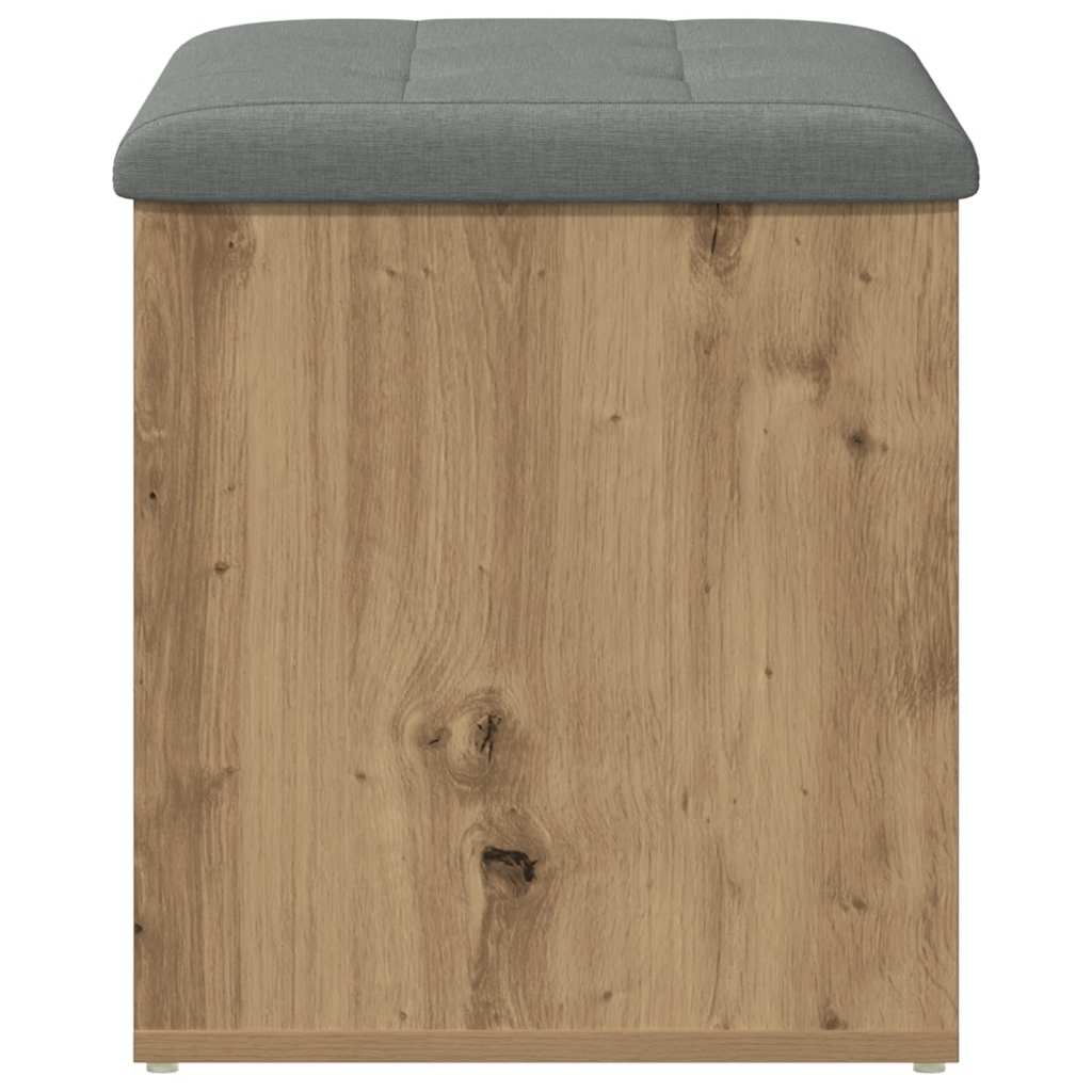 Panca Portaoggetti Rovere Artigianale 62x42x45 cm in Truciolato