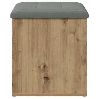 Panca Portaoggetti Rovere Artigianale 62x42x45 cm in Truciolato