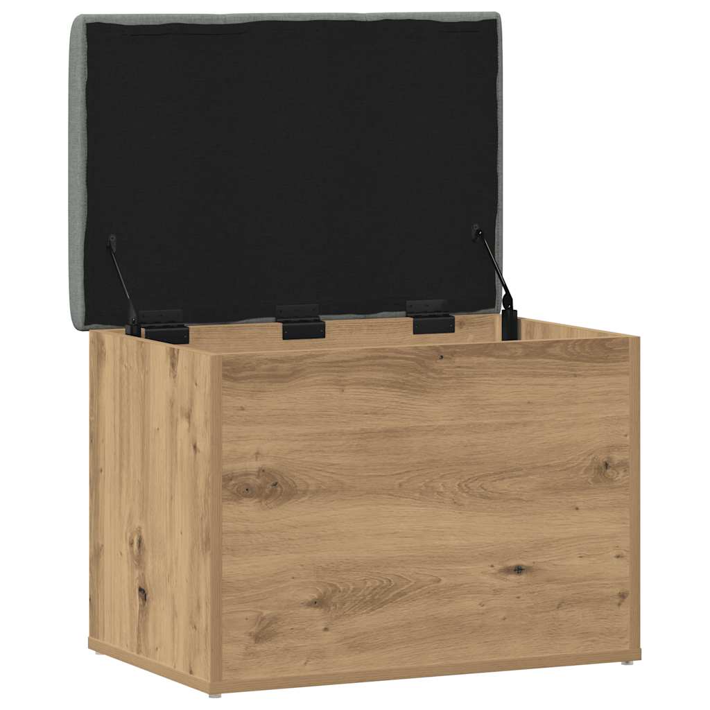 Panca Portaoggetti Rovere Artigianale 62x42x45 cm in Truciolato